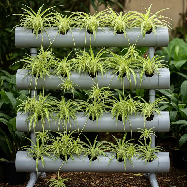 Tanaman Paling Tahan Panas untuk Kebun Vertikal PVC (Image by Gemini AI)