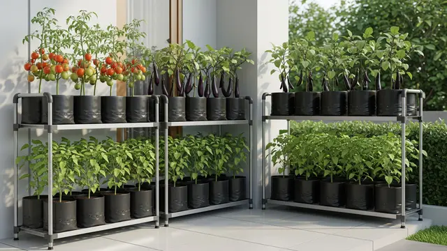 Model Kebun Polybag untuk Tomat dan Terong