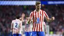 Sorloth menjadi man of the match atau bintang lapangan setelah berhasil mencetak hattrick dalam kemenangan 4-1 Atletico Madrid. (AFP/Thomas Coex)