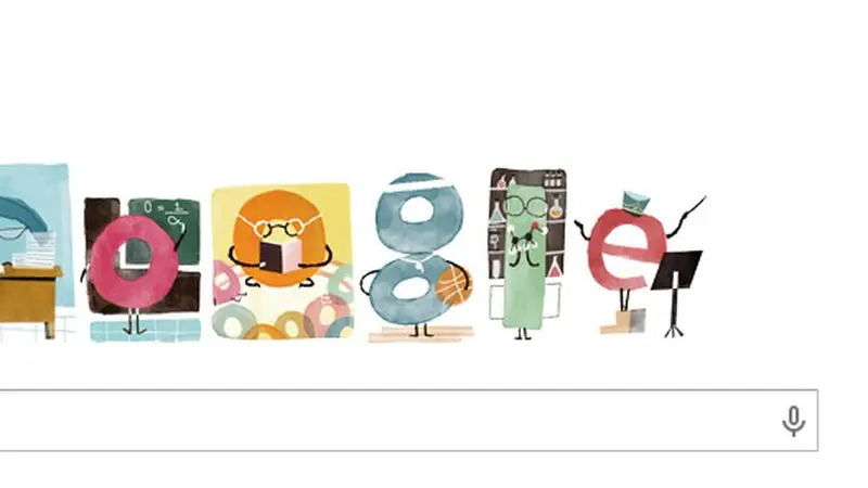 Google Doodle Peringati Hari Guru Nasional