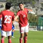 Pelatih Shin Tae-yong menilai seluruh pemain Timnas Indonesia U-19 tampil bagus, termasuk duo debutan pemain blasteran Jerman, Kelana Noah Mahessa dan Luah Fynn Jeremy Mahessa. (dok. PSSI)