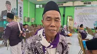 Salamun, jemaah haji asal Jombang berangkat ke Tanah Suci. (Istimewa)