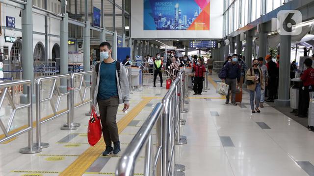 Stasiun Senen saat Cuti Bersama Natal 2020