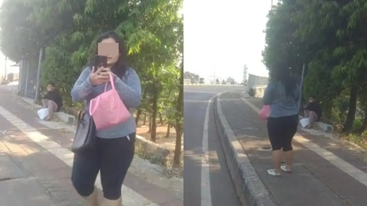 Bela-belain Rambut Basah, Wanita Penumpang Ojol Ini Ogah Pakai Helm Meski Ada Razia Polisi