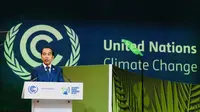 Jokowi menjadi pembicara pada acara World Leaders Summit on Forest and Land Use di Skotlandia. Dia menyatakan akan membangun Indonesia menjadi pusat mangrove dunia. (Foto: Biro Pers Sekretariat Presiden)