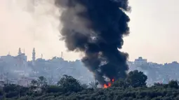 Militer Israel mengatakan serangan menargetkan militan di bagian utara dan selatan Jalur Gaza. (JACK GUEZ/AFP)
