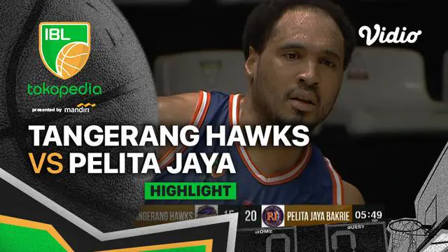 Berita video highlights laga IBL 2022, Tangerang Hawks vs Pelita Jaya yang berakhir dengan skor 56-71, Kamis (10/3/2022) siang hari WIB.