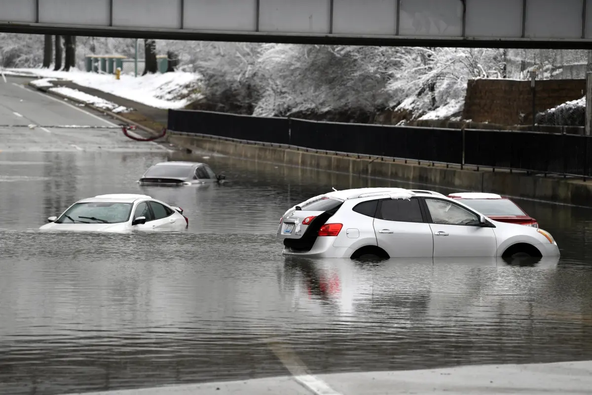 Banjir di Louisville, Kentucky, AS. (AP)
