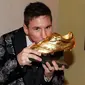 Megabintang Barcelona Lionel Messi memenangkan penghargaan Sepatu Emas Eropa. (laliga.es)