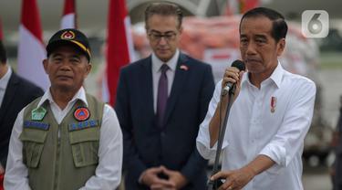 Presiden Joko Widodo Lepas Bantuan Logistik Untuk Korban Gempa Turki Suriah