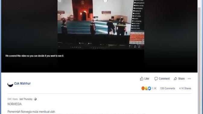 [Cek Fakta] Viral Video Imam Masjid di Norwegia Diserang Polisi dan Anjing, Ini Faktanya