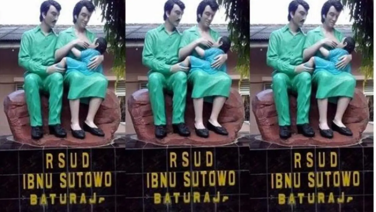 Lebih Mirip Laki-laki, Patung Ibu Menyusui Ini Juga Bikin Geger