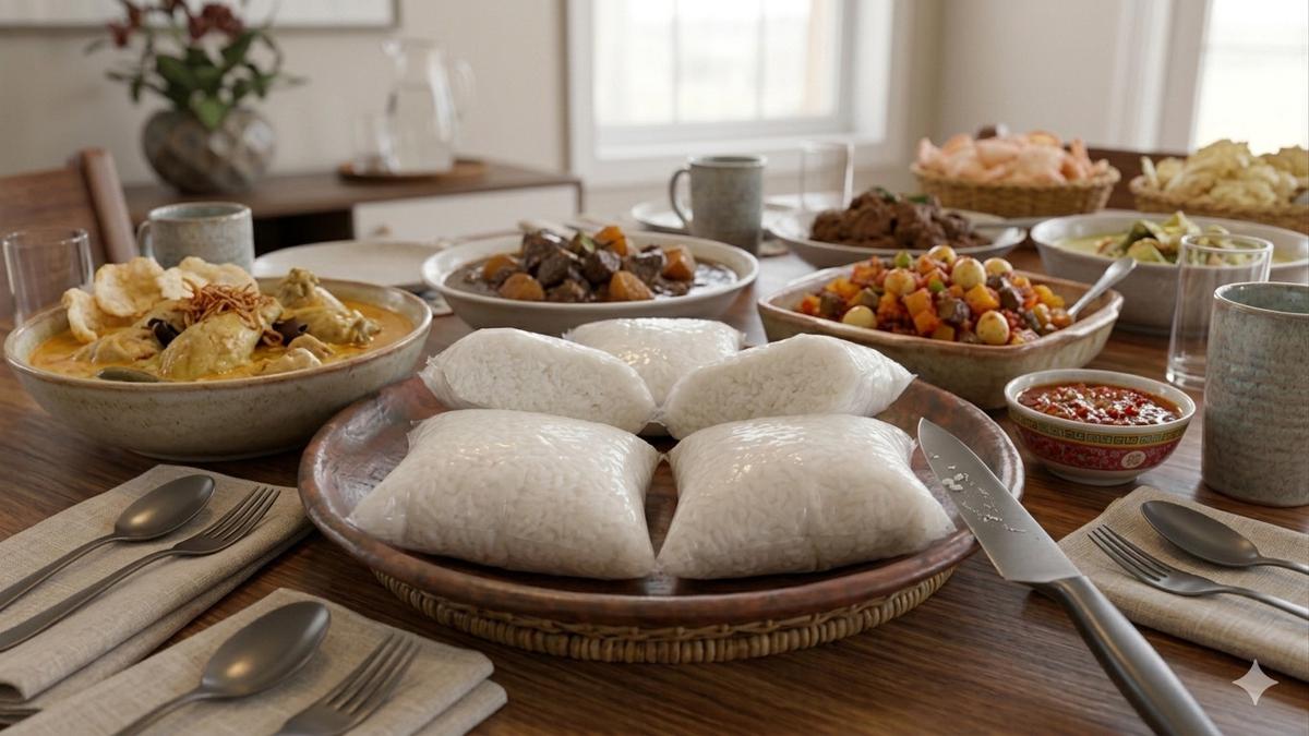 Resep Ketupat Plastik Anti Gagal, Kukus Hanya 12 Menit