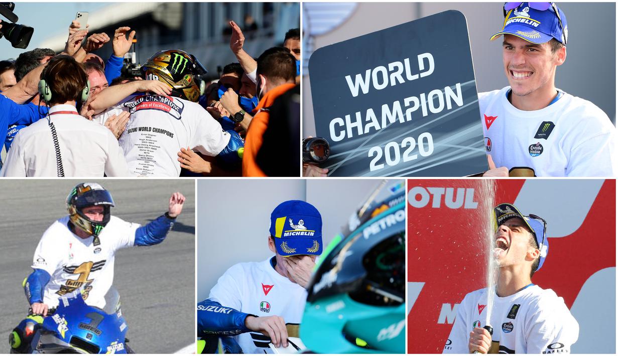 Perasaan campur aduk mewarnai pembalap Suzuki Esctar, Joan Mir, usai dipastikan menjadi jawara MotoGP 2020. Gelar ini menjadi yang pertama diraih Joan Mir di MotoGP.