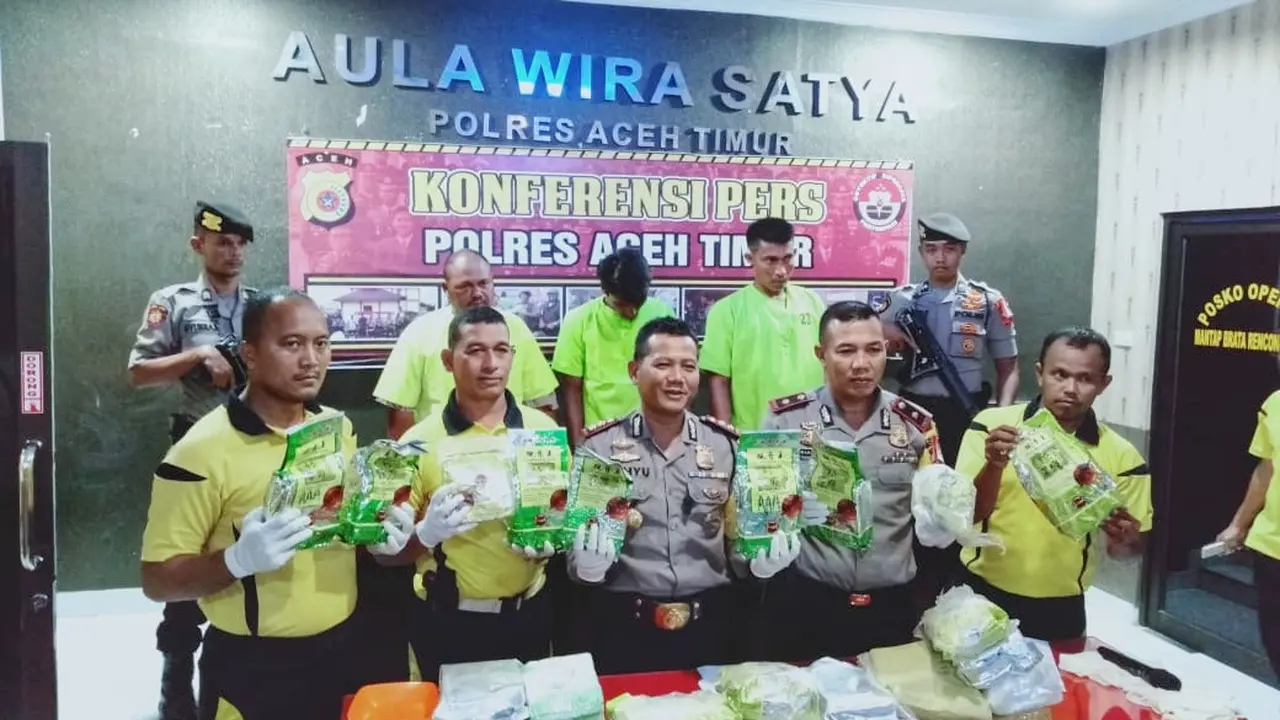 Sabu dalam kemasan teh di Aceh