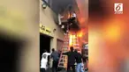 Rekaman upaya penyelamatan korban kebakaran di sebuah studio tari.