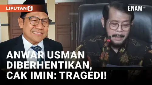 VIDEO: Anwar Usman Dihentikan Jadi Ketua MK, Begini Pandangan Cak Imin