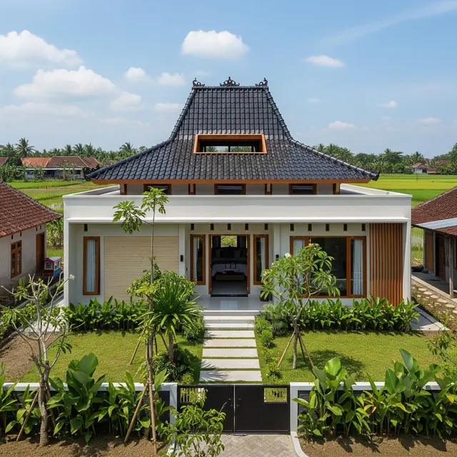 Model Rumah Sederhana Tapi Mewah dengan Atap Modern