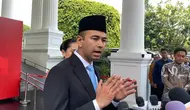 Raffi Ahmad usai dilantik Presiden Prabowo Subianto menjadi&nbsp;Utusan Khusus Presiden bidang Pembinaan Generasi Muda dan Pekerja Seni di Istana Negara, Jakarta, Selasa (22/10/2024). (Merdeka.com/Muhammad Genantan Saputra)