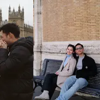 Azriel Hermansyah dan Sarah Menzel tampil kompak saat liburan di Eropa (@ssarah_menzel @azriel_hermansyah)