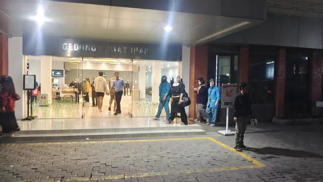 Kondisi RS Hermina Depok usai peristiwa kebakaran bagian dapur rumah sakit.