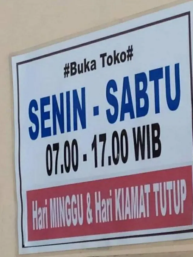 6 Spanduk Jualan 'Hari Kiamat Tutup' Ini Bikin Pembeli Elus Dada, Kocak