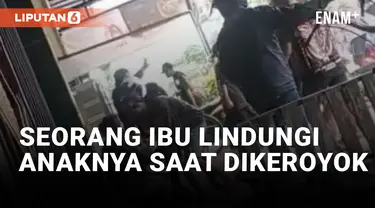 Ibu Lindungi Anaknya yang Dikeroyok di Jawa Timur