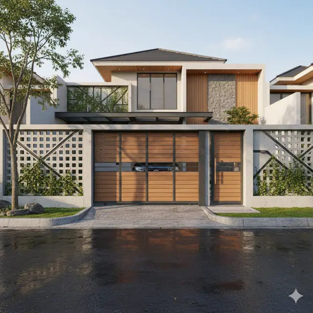 Model Pagar Rumah Modern yang Lagi Hits (Foto: Gemini AI)