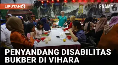 &nbsp;Ratusan Penyandang Disabilitas Mendapat Jamuan Berbuka Puasa di Vihara Dhanagun