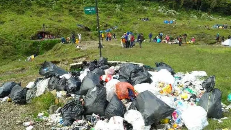 Dilarang Bawa Tisu dan Botol Plastik ke Gunung Gede Pangrango