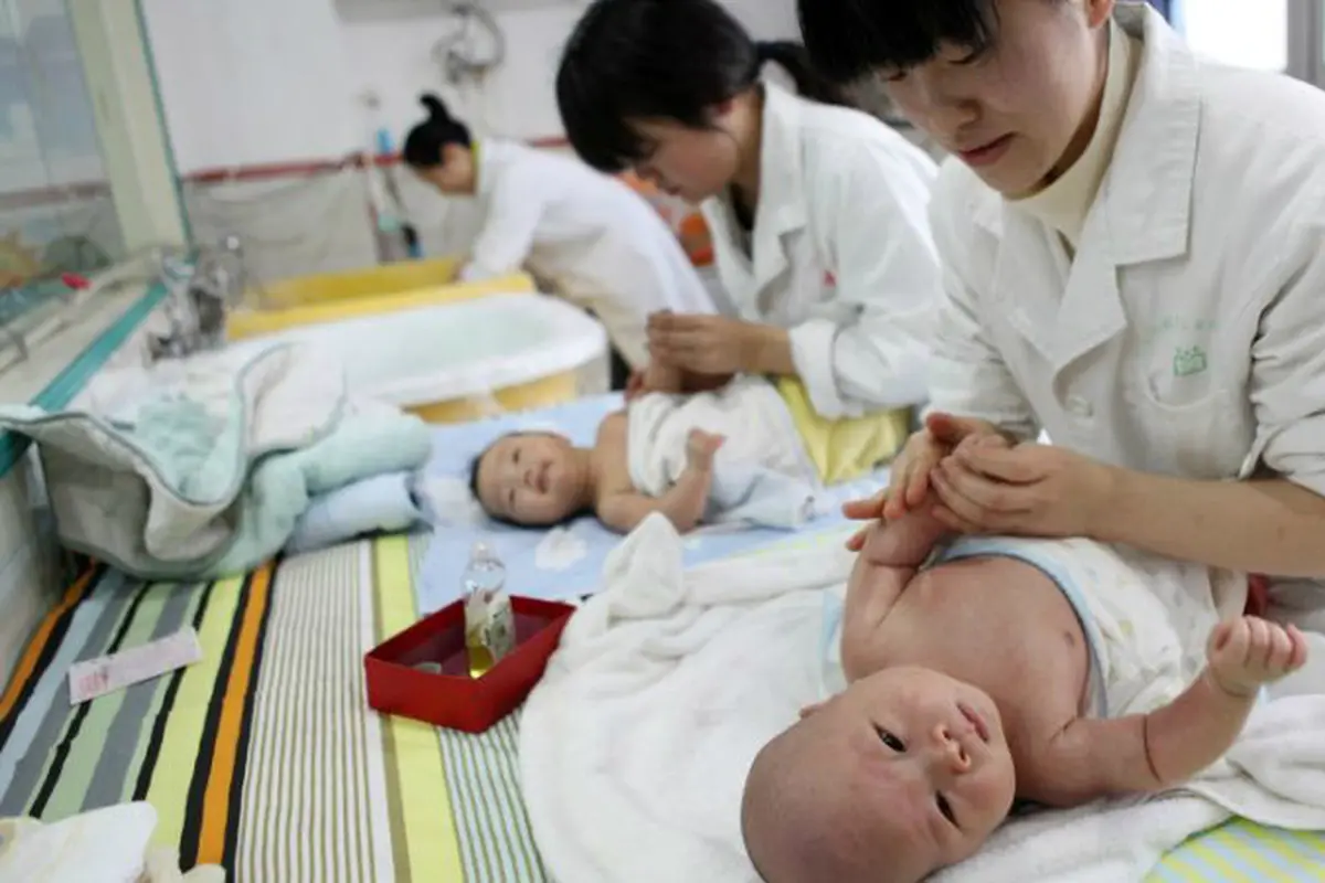 Ilustrasi bayi di China.