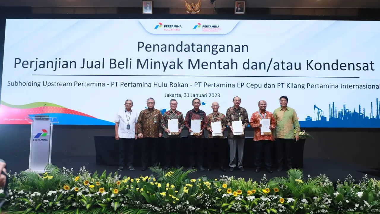 Pertamina Grup melakukan penandatanganan Perjanjian Jual Beli Minyak Mentah dan/atau kondensat (PJBM)