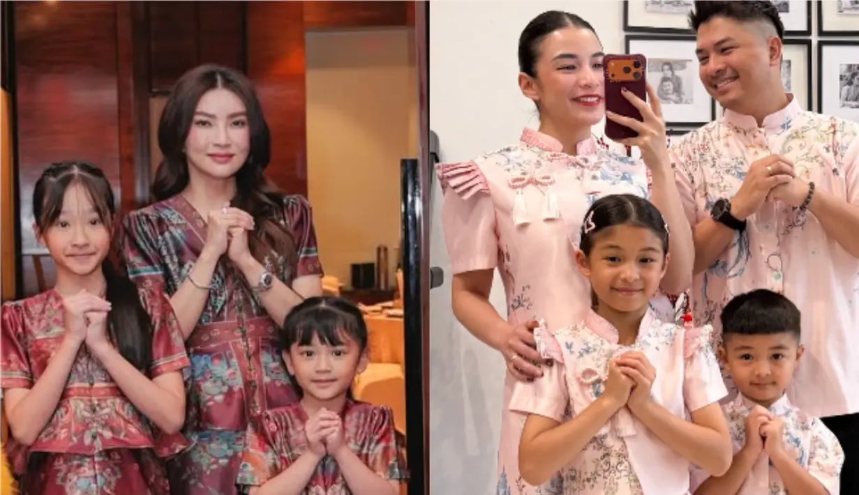 Sederet selebriti keturunan Tionghoa rayakan Imlek dengan busana bersiluet cheongsam. Penasaran seperti apa padu padan busana mereka? [@sarwenda29 @chelseaoliviaa]
