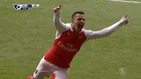 Video highlights gol Alexis Sanchez menyelamatkan Arsenal dari kekalahan melawan Tottenham Hotspur dengan skor 2-2, pada Sabtu (05/03/2016).