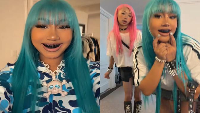 North West Curi Perhatian dengan Liontin Berlian 106 Karat, Tindik Hidung, dan Behel yang Viral