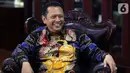 Ketua MPR Bambang Soesatyo bersiap memulai rapat perdana pimpinan MPR periode 2019-2024 di Kompleks Parlemen Senayan, Jakarta, Rabu (9/10/2019). Rapat membahas pagu anggaran 2019-2020, alat kelengkapan MPR dan persiapan pelantikan Presiden pada 20 Oktober mendatang. (Liputan6.com/Johan Tallo)