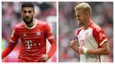 Dalam rentang 17 tahun terakhir, Manchester United tercatat baru mendatangkan 4 pemain dari Bayern Munchen untuk memperkuat skuad mereka, termasuk dua pemain yang direkrut berbarengan pada awal musim 2024/2025 ini. Berikut daftar lengkap keempat pemain tersebut. (Kolase Foto AFP)