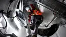 Turbin angin tersebut dibangun dan dioperasikan oleh perusahaan energi terbarukan, Valorem. (Christophe ARCHAMBAULT/AFP)