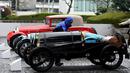 Mobil antik Bugatti T13 Brescia 1924 yang dipamerkan dalam acara Japan Classic Automobile 2016 di Tokyo, Minggu (4/3). 32 mobil antik keluaran tahun lawas dipamerkan. (AFP/Toshifumi Kitamura)
