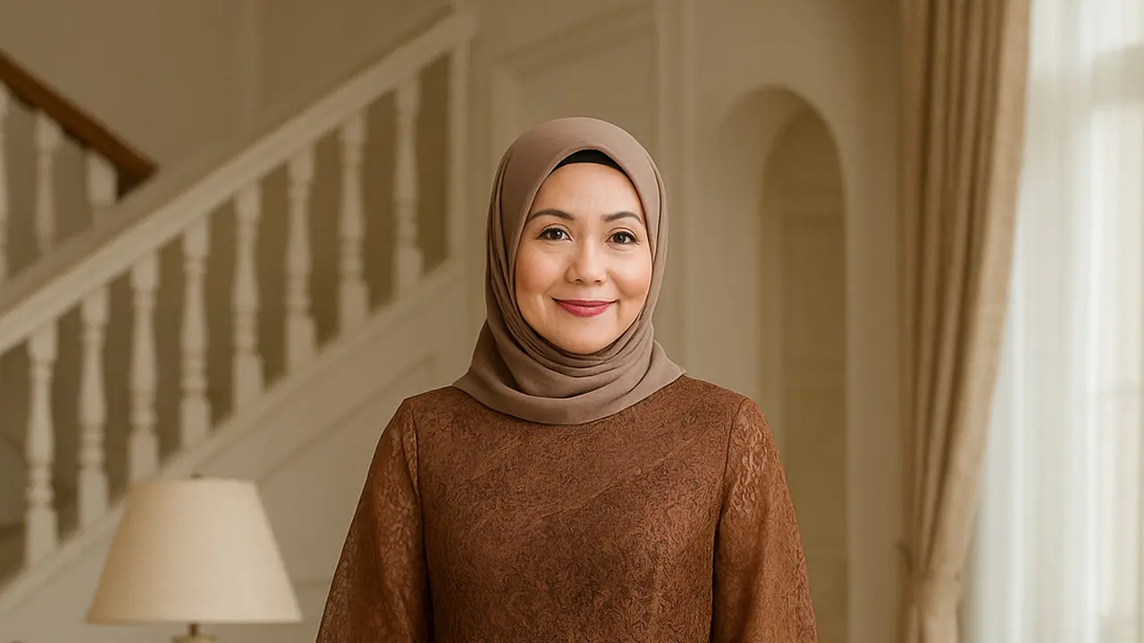 Model Gamis Kekinian untuk Ibu-Ibu Usia 40 Tahun ke Atas
