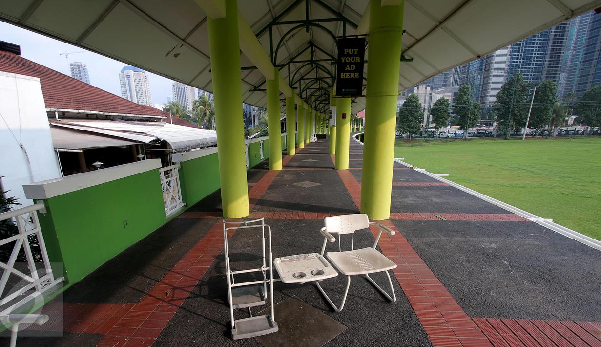 Suasana eks Senayan Golf Driving Range di Jakarta, (22/2). Tempat ini nantinya akan di jadikan ruang terbuka hijau (RTH) yang nantinya juga akan terintegrasi dengan stasiun MRT. (Liputan6.com/Angga Yuniar)