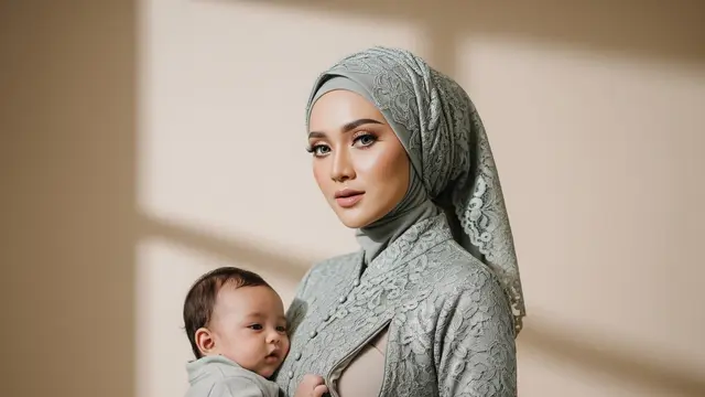 Model Baju Lebaran untuk Ibu Menyusui (AI)