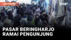 JELANG TAHUN BARU, PASAR BERINGHARJO SESAK PADAT PENGUNJUNG