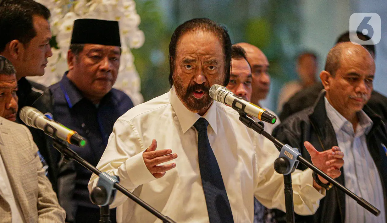 Terbaru, Partai Nasdem menyebut Syahrul Yasin Limpo akan mengajukan pengunduran diri dari jabatan Menteri Pertanian kepada Presiden Joko Widodo atau Jokowi. (Liputan6.com/Faizal Fanani)