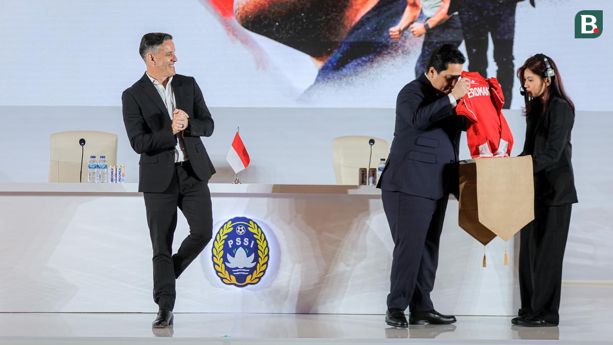 Foto: Pancaran Kebahagiaan John Herdman Saat Diperkenalkan Sebagai Pelatih Baru Timnas Indonesia