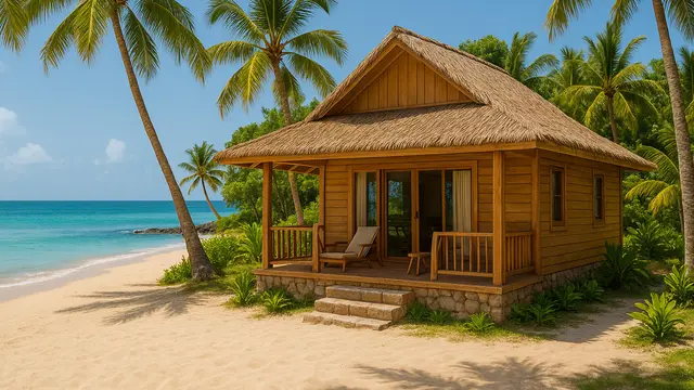 Rumah Sederhana di Pinggir Pantai