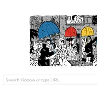 Doodle yang dipersembahkan Google untuk Mario Miranda. (Google)