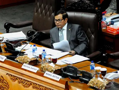 Pramono Anung memimpin rapat Paripurna DPR RI, Senayan, Jakarta, Rabu (24/9/2014) (Liputan6.com/Andrian M tunay)