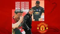 Manchester United - Ole Gunnar Solskjaer dan 2 Pemain Manchester United (Bola.com/Adreanus Titus)