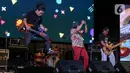 Dalam festival musik tersebut Funky Kopral membawakan sejumlah lagu, seperti Funchopat, Pak Tua, Bagian yang Hilang dan Superfunk. (Liputan6.com/Herman Zakharia)